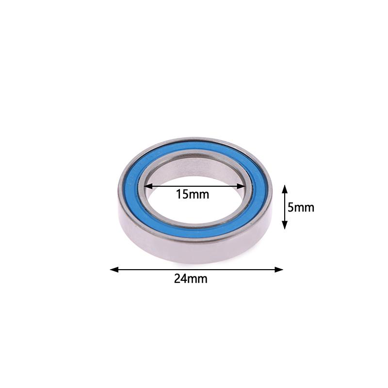 1/5Pcs Diy Accessories 6802-2Rs Bearing 15X24X5 Mm Hobby Electric Rc Car Truck Ball Bearings Blue Double-Sided Sealant Cover