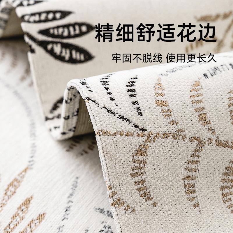 Chenille Sofa Towel Pillowcase Anti Slip Wear-resistant Sofa Mat Universal All Year Round Willow Leaf Pattern Sofa Cover Cushion