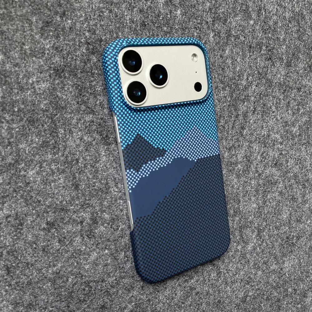 

Ultra Slim Frameless Carbon Fiber Kevlar Pattern Phone Case for iPhone 17 Air 16 15 14 13 12 Pro Max Matte Armor Hard PC Cover iPhone 11