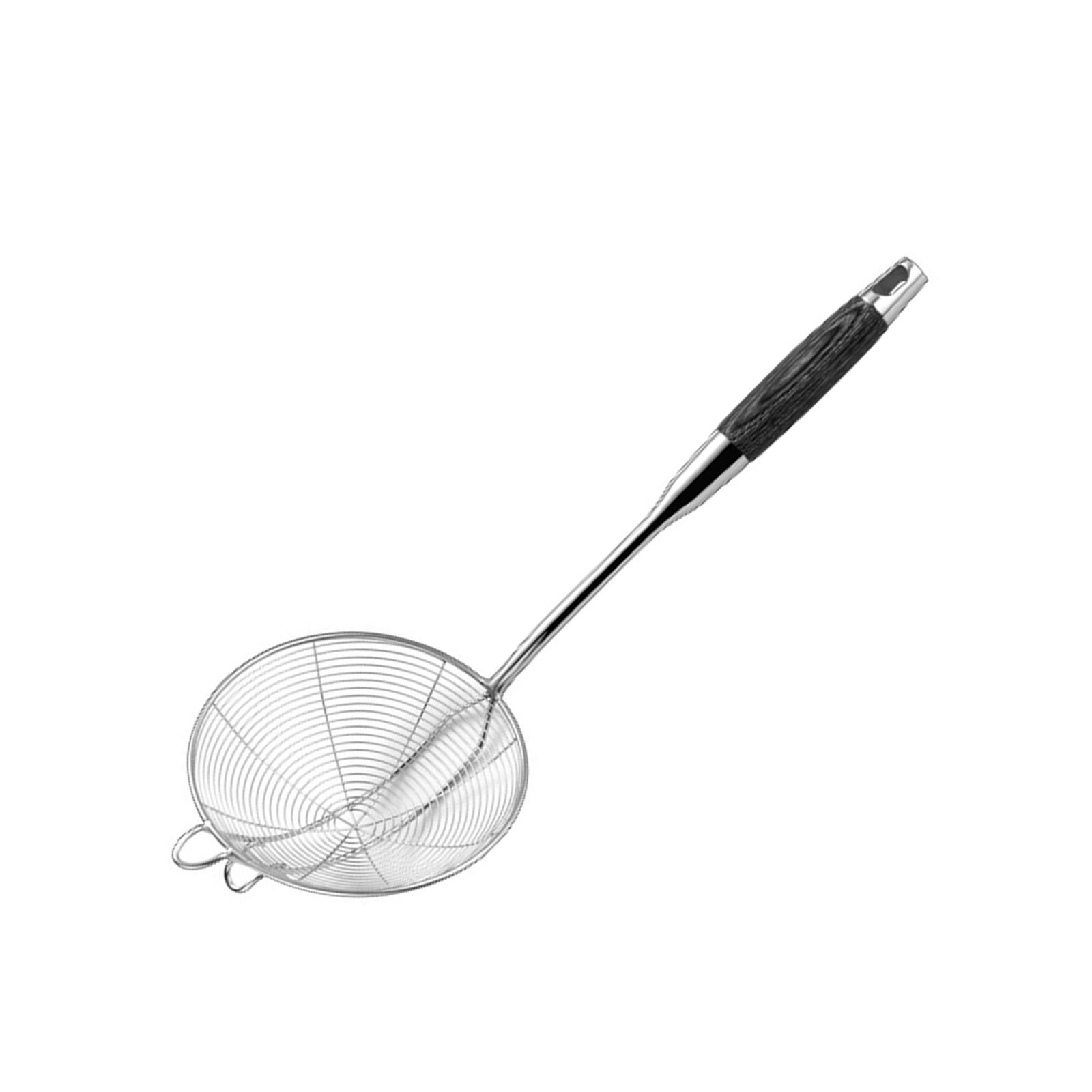 

Кухонный скиммер из нержавеющей стали, углубленная ложка-дуршлаг, уникальная ложка-скиммер с прорезями для максимальной вместимости продуктов S