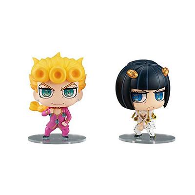 Seria Chimi Mega Buddy! Dziwna przygoda JoJo: Zestaw Golden Wind Giorno Giovanna & Bruno Bucciarati, Ok.. 65mm Figurka PVC Malowana Wstępnie