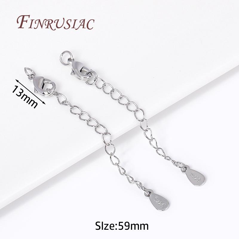 18K Gold Plated Extension Chains with Lobster Clasps Connector For Jewelry Necklace Extender,DIY Bracelets Making Accessories