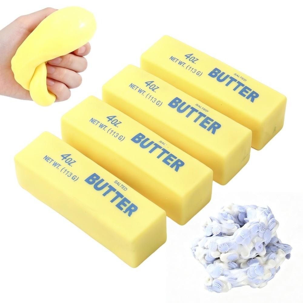 Crunchy Butter Stick Squishy Toy Round Blocks Filled Cheese Stick Toy Gift Toy