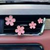 Alloy Daisy Car Air Freshener Clip - 4PCS Fragrance Decoration