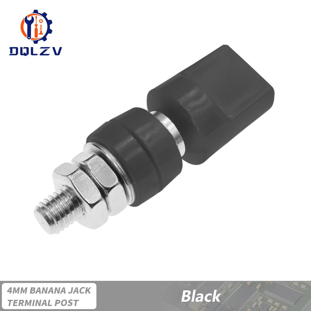 100A 4MM M6 M8 M10 Brass Connector Terminal Binding Post Nut with Caps 40-100A Large Current Banana Plug Jack Socket Connectors