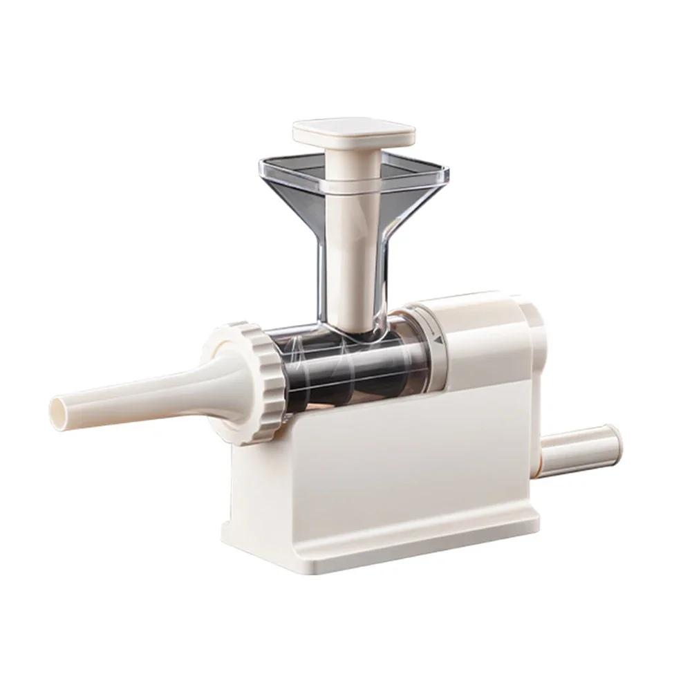 Household Manual Sausage Machine Rotary Meat Stuffer with Enlarged Feed Opening Detachable Components Easy Cleaning белый