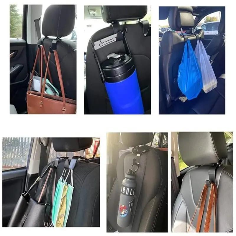 Universal-Haken für die Kopfstütze des Autositzes für den Auto-Rücksitz, Aufbewahrungs-Organizer, Kleiderbügel, Aufbewahrungshalter für Handtaschen, Geldbörsen, Taschen, Kleidung, Mäntel