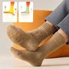 Thick Cashmere Socks, Men's Autumn and Winter Mid-calf Socks, Fleece Cold-proof and Warm Wool Socks, Super Thick Long Socks