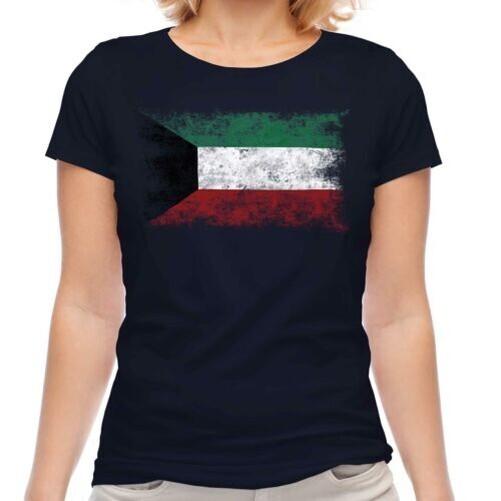 Kuwait Flag Faded Women Al-Kuwayt Football Kuwaiti Gift