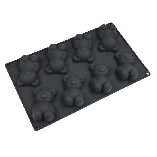 Bear Shaped Silicone Mousse Mold Reusable Baking Mold for Cakes Desserts Heat Resistant Non-Stick & Easy Clean Baking Mold for Home Bakers & Sweet
