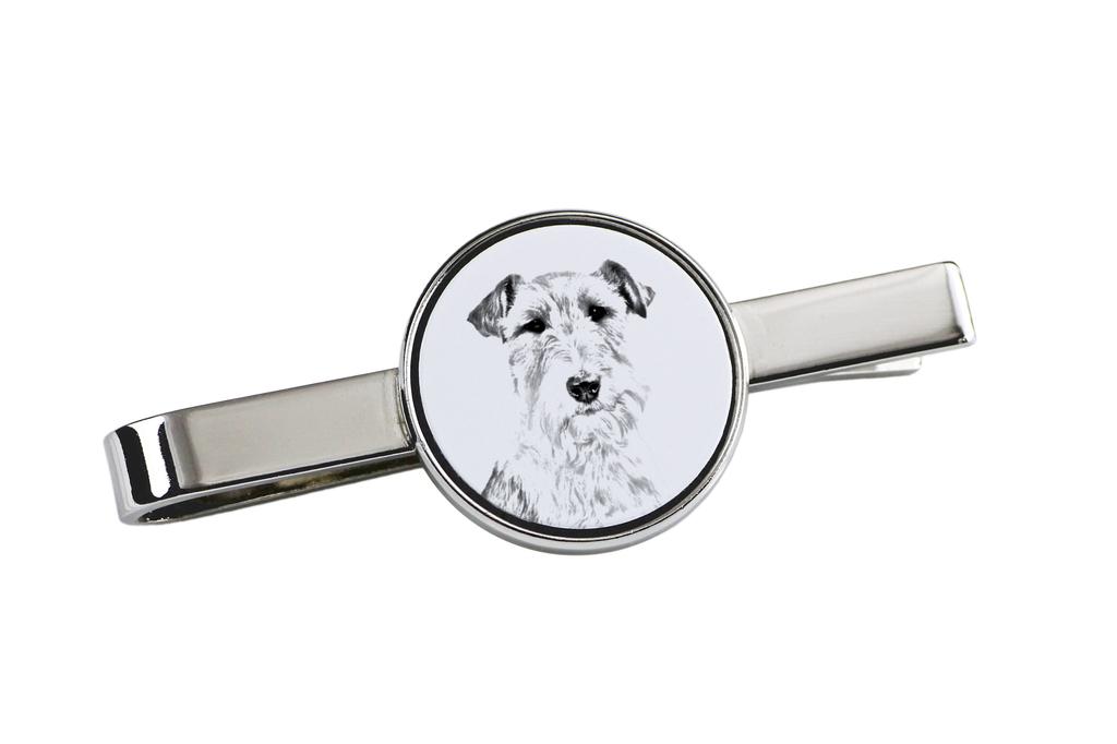 Fox Terrier Wire – Tie Clip with a Dog, Personalized Tie Clip | Art-Dog