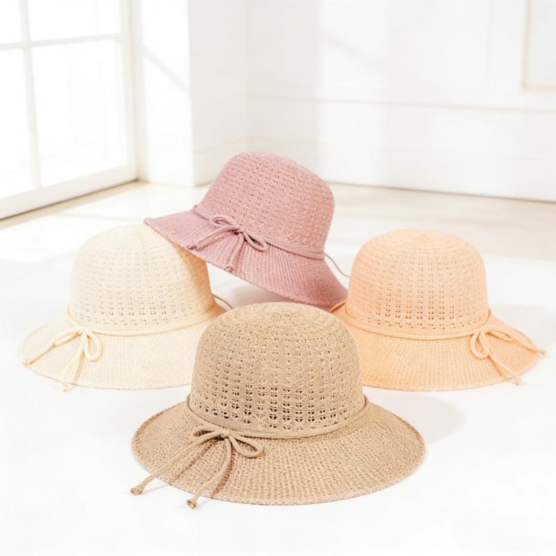 Summer Ladies Straw Hat With Large Brim For Beach And Vacation Use