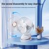 6-Inch Dual-Purpose Clip & Wall-Mount Silent USB Fan with Night Light