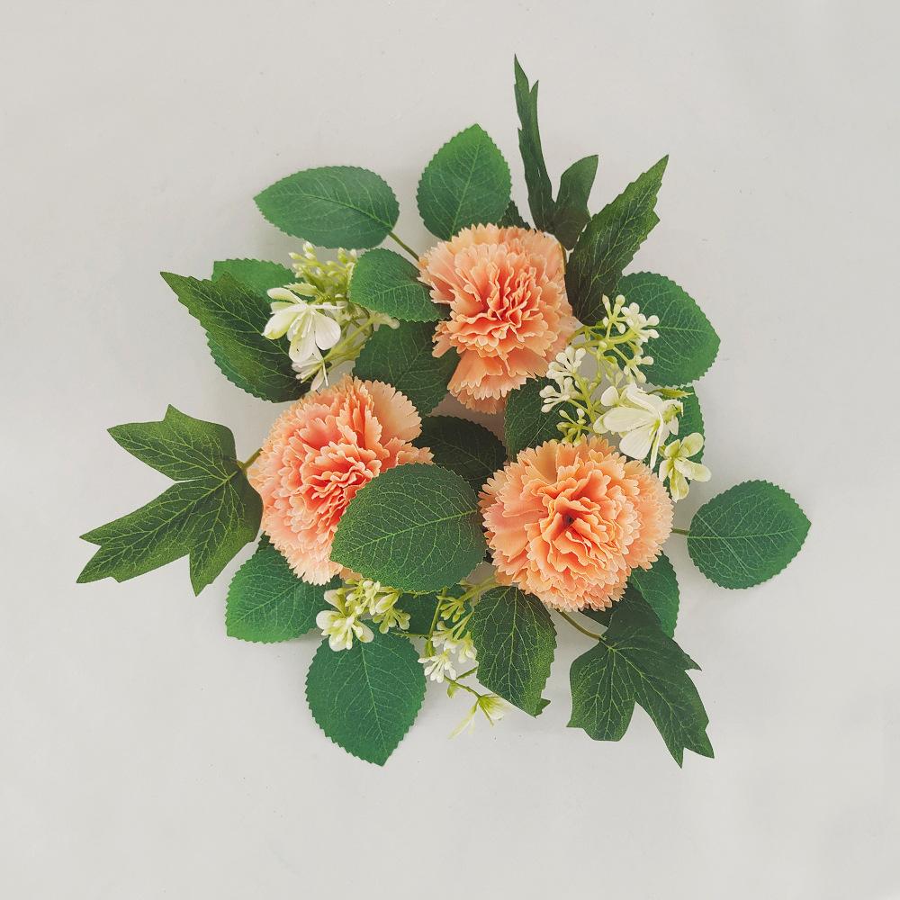 

Венок из гвоздик, имитация сирени, европейский праздник, свадьба, украшение дома, атмосфера, романтика, ювелирные изделия глубоко шампанского