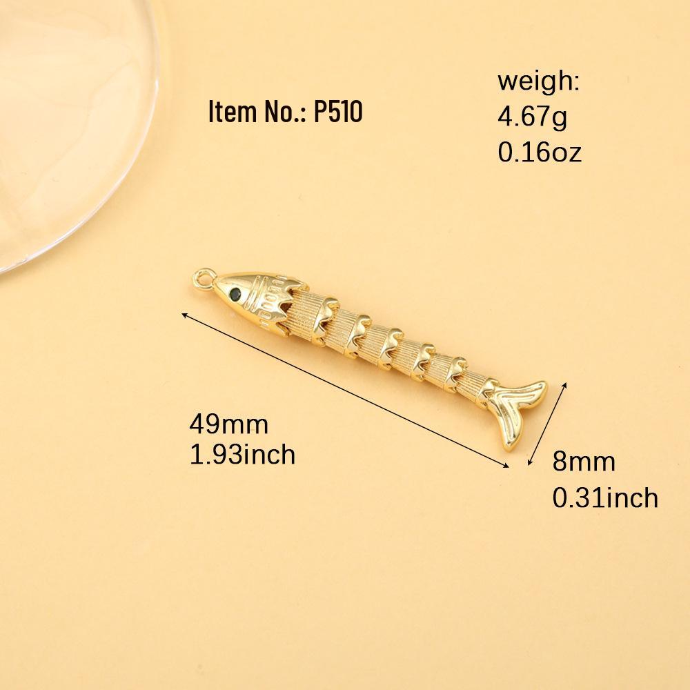 Eleganter vergoldeter Koi-Fisch Anhänger mit Strasssteinen