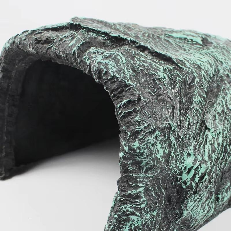 Reptile Rock Hide Cave Simulation Realistic Safe Comfortable Resin Spot Turtles Rock Pet  Hiding Spot  for Lizard Snakes