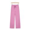 Lulu-Inspired High Waist Yoga Pants - Drawstring Straight Leg with Loose Drape for Casual Sports