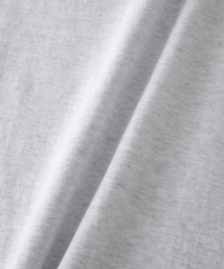 Sseomweeobeoteo Wave Logo Raglan Long Top - White Melange(Navy)