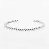 HARANG HR 08B_Silver Twist Bangle Bracelet