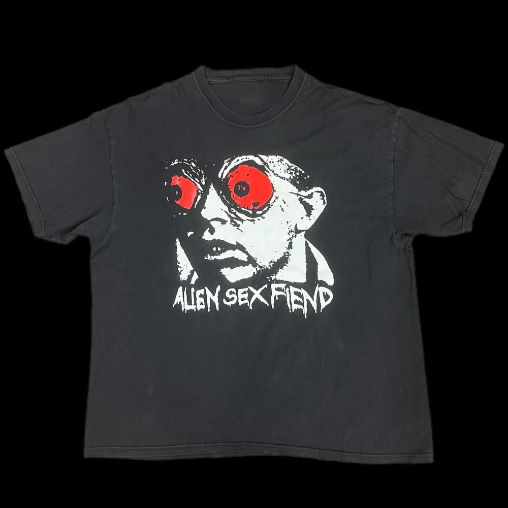 Vintage Alien Sex Fiend Acid Bath T-Shirt Black Reprint Unisex T-Shirt XXL