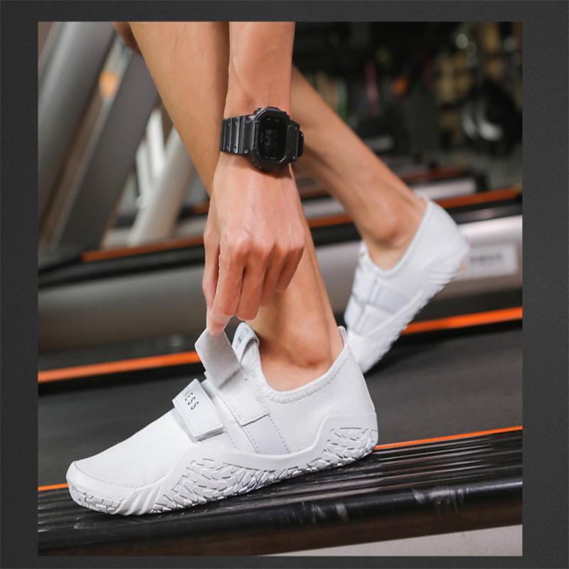 Pro Hook & Loop Large Size 35-46 Unisex Gym Lightweight Sports Deadlift Shoes Women Barefoot Fitnes Shoes Weightlifting Shoes