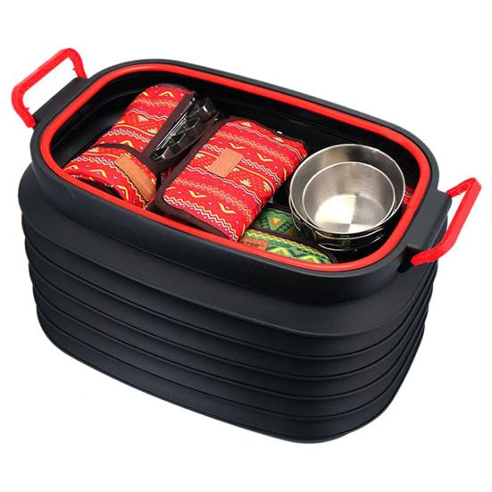 MUQZI Sports Accessory Multifunction Folding Car Auto Trunk Storage Box Can Organizer Bucket with Lid
