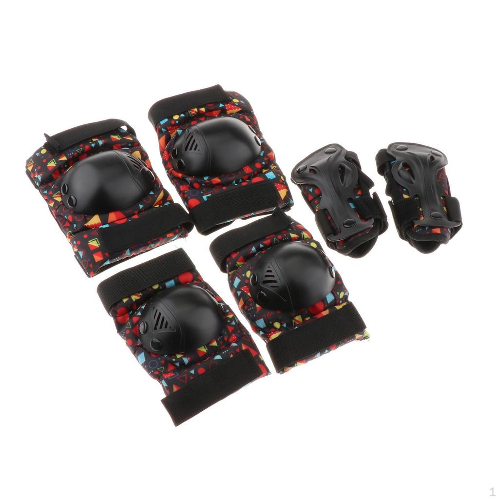 Elbow and Knee Pads Wrist Guards Protective Gear for Adult Children Skateboard Roller Skating