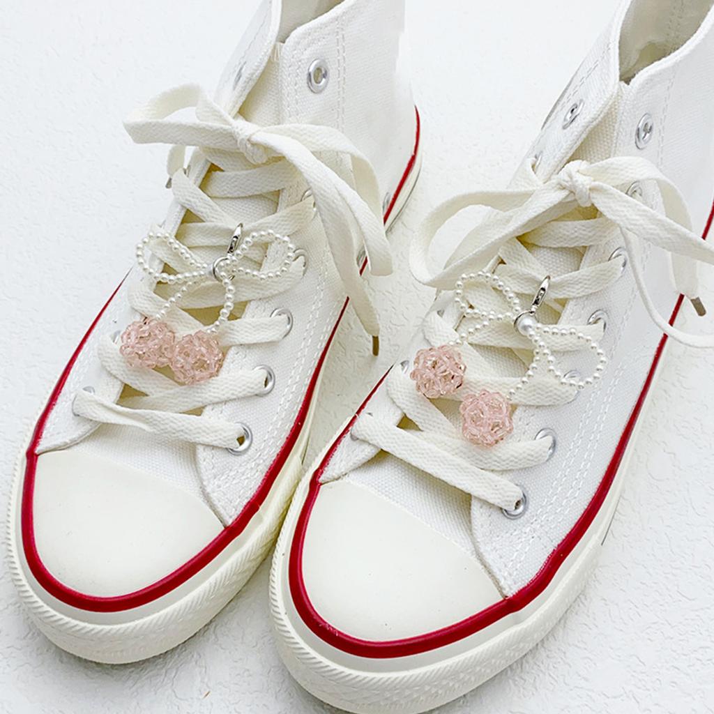 2 PCS Stylish Cherry Shoe Pendant Cherry Pendant Heart Bag Charm Modern Bag Pendant Elegant Cherry Keyrings for Shoe
