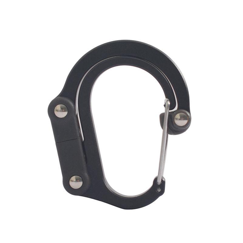 Multi-functional D-Shaped Aluminum Carabiner Hook for Outdoor Camping & Backpacking