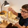 Interactive Physics Teaching Aid Wooden Suspension Bridge Model Craft Set For Science Experiment Classroom Demonstration