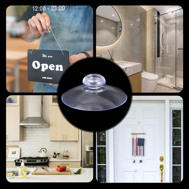 10/50 Stück Saugnapf Haken Transparent Vakuum Saugnapf Haken für Küche Badezimmer Autofenster Party Hochzeit Glas Dekor Haken Halter