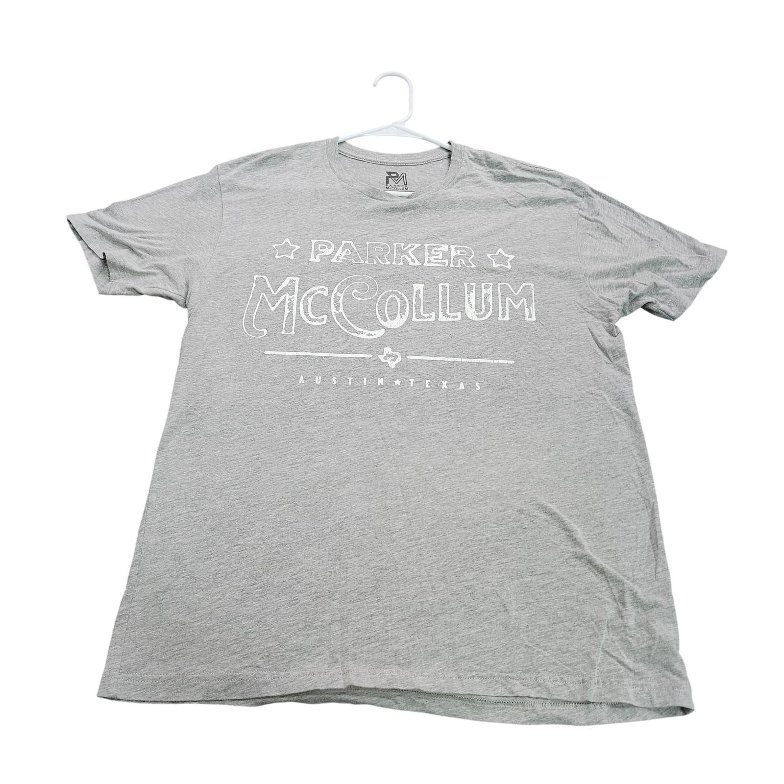 Parker McCollum Shirt Mens Large Gray Austin Texas Graphic Tour Tee Music Unisex T-Shirt M