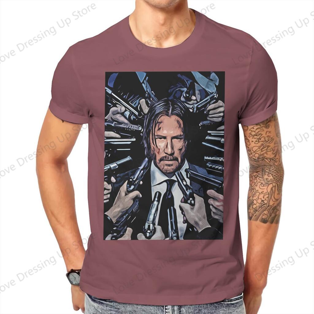 John Wick Film Klassische Kunst T-Shirt Vintage Gothic Unisex T-Shirt Baumwolle Unisex Kleidung