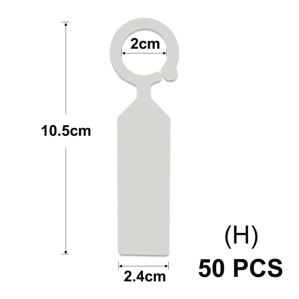 Tall White Tee Tags for Garden Plants Potted Waterproof Anti-UV T Labels Greenhouse Flower Vegetables Herb Markers Sign Stakes