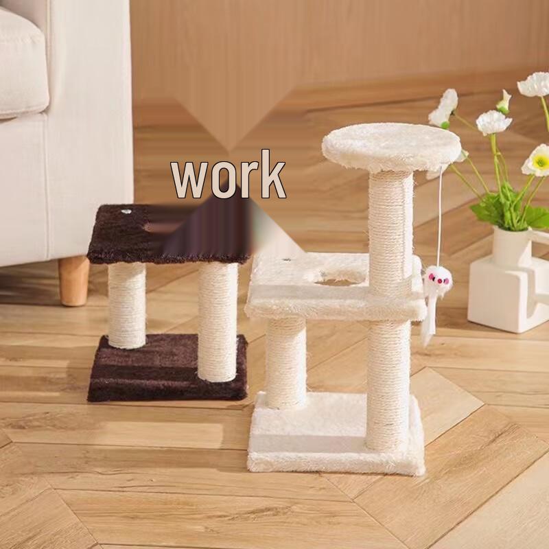 Integrated Cat Tree with Sisal Scratching Post