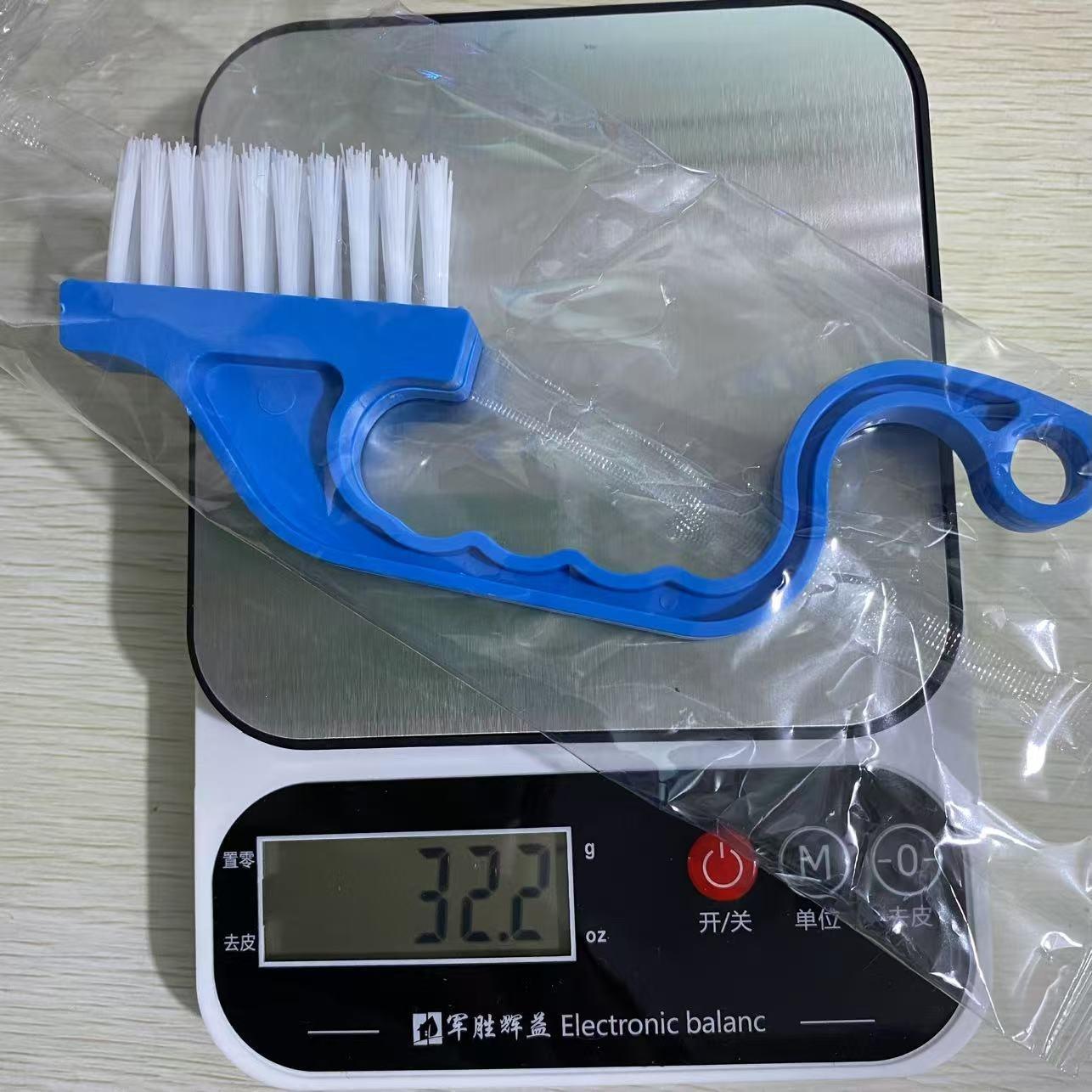 1PC gap cleaning brush, door and window slot dead angle dust removal, curved hard hair multi-functional cleaning brush