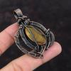 Polychrome Jasper Pendant Copper Wire Wrapped Pendant Handmade Gemstone Pendant Unique Copper Design Jewelry Gift For Him Brand New Pendant