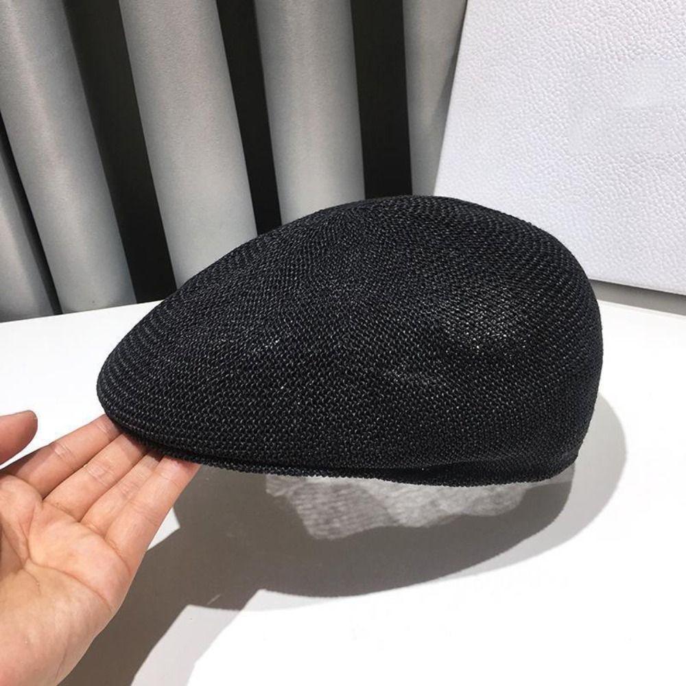 Adjustable Straw Hat Sun Visor Beach Hat Retro Style Beret Hats Tide Summer