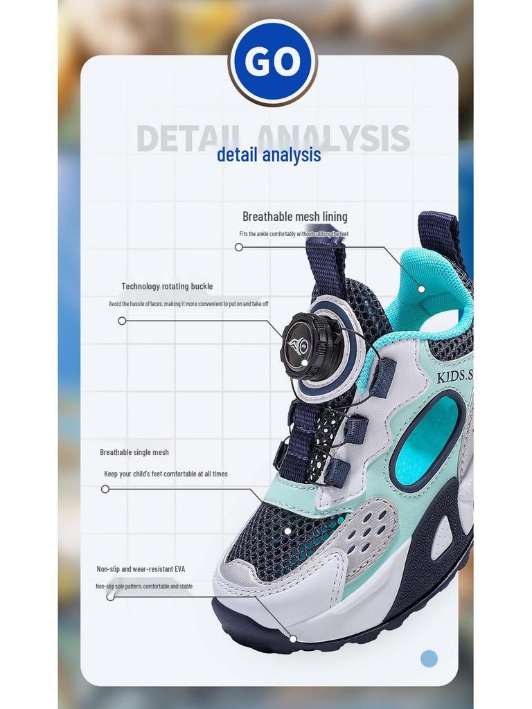 Sommer-Mesh-Laufschuhe für Mädchen - Atmungsaktives Freizeitsport-Schuhwerk für Kinder