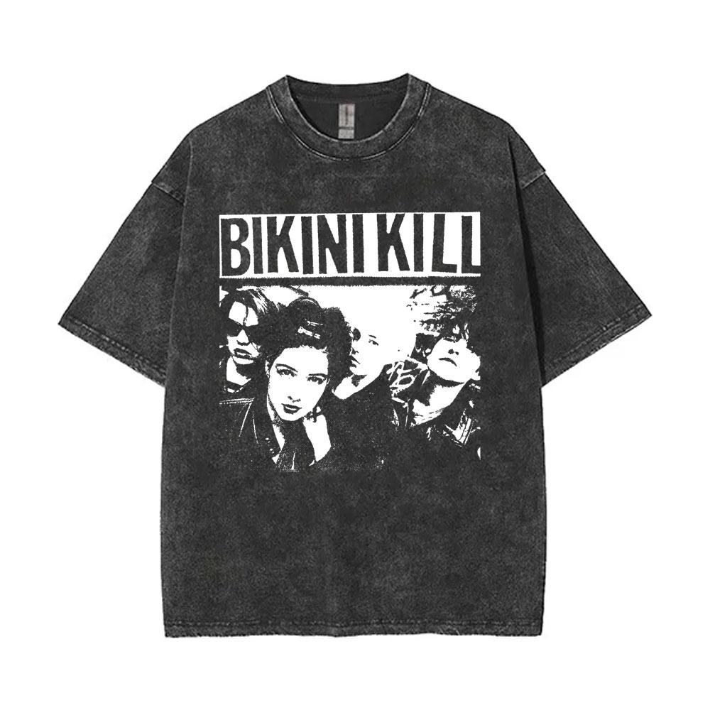 Limited Hole Courtney Love Vintage Gewaschene T-Shirts Herren Damen Alternative Grunge Rockband T-Shirt Übergroße T-Shirts Streetwear