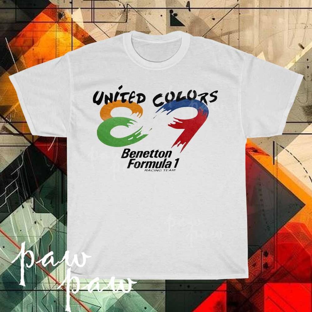 

New Benetton Formula logo Men s T-shirt funny size S to 5XL M