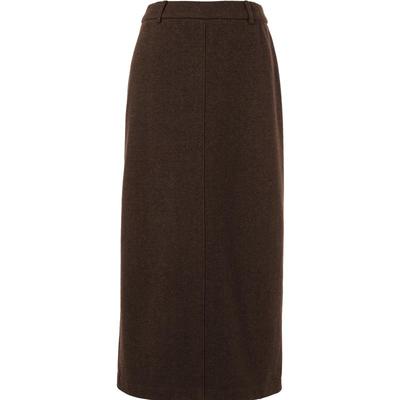 Betu Women's Winter Knit Slit Midi Skirt