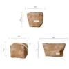 French Style Embossing Cosmetic Pouch Pillow Shape Charming Canvas Makeup Bag Portable Elegant Skincare Zipper Bag Travel
