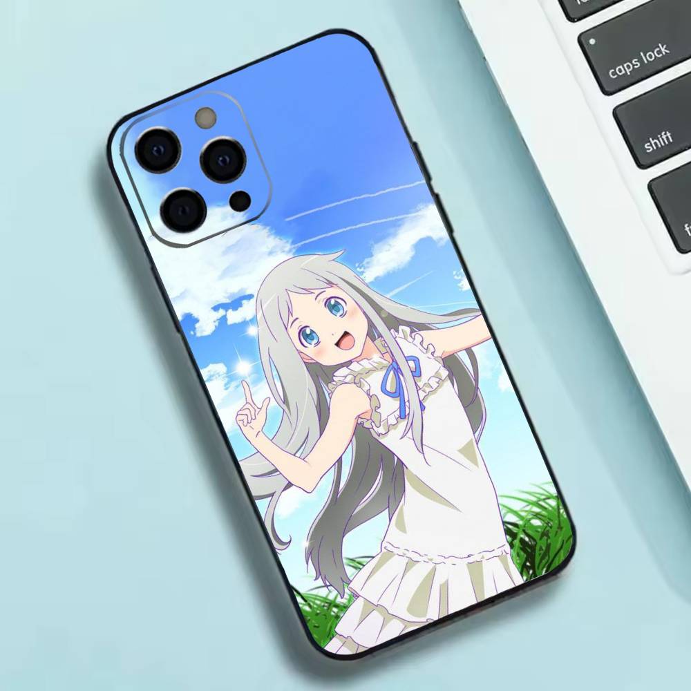 AnoHana M-Meiko Anime H-Honma Phone Case Silicone Soft For IPhone 17 16 15 14 13 12 11 X XR Plus Pro Max Plus