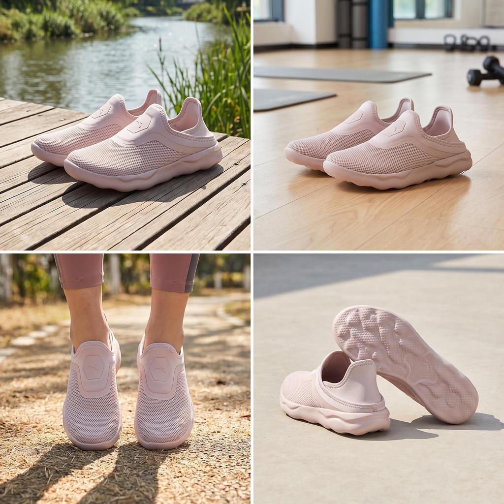 Anta Simple Action Training Shoes 2026 Summer Women sneaker Conch-Pink 922627706-2