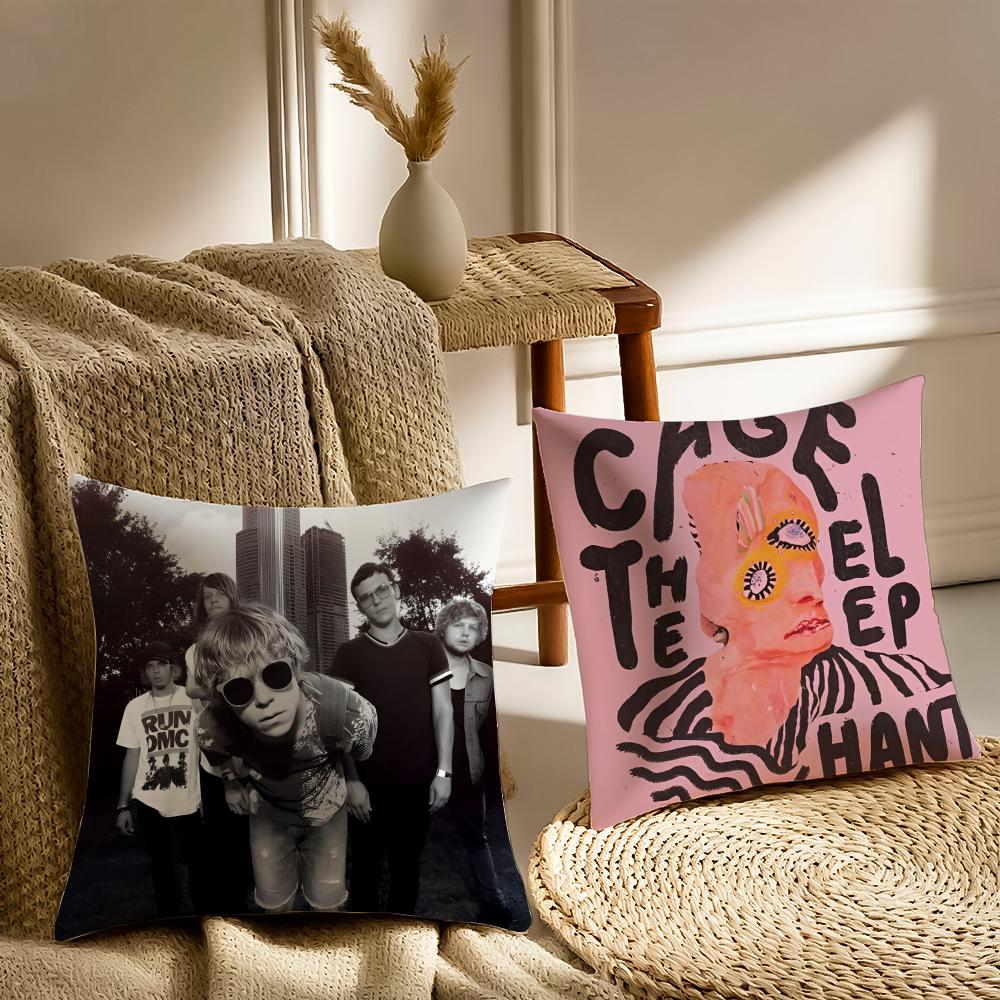 C-Cage The E-Elephant Cushion Cover Silky Short Plush With Invisible Zipper Dustproof Sofa Pillow Cover For Home Decor