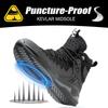 Fashion 2025 Men Work Safety Boots Anti-smash Anti-puncture Work Sneakers High Top Safety Shoes Men Indestructible Work Boots