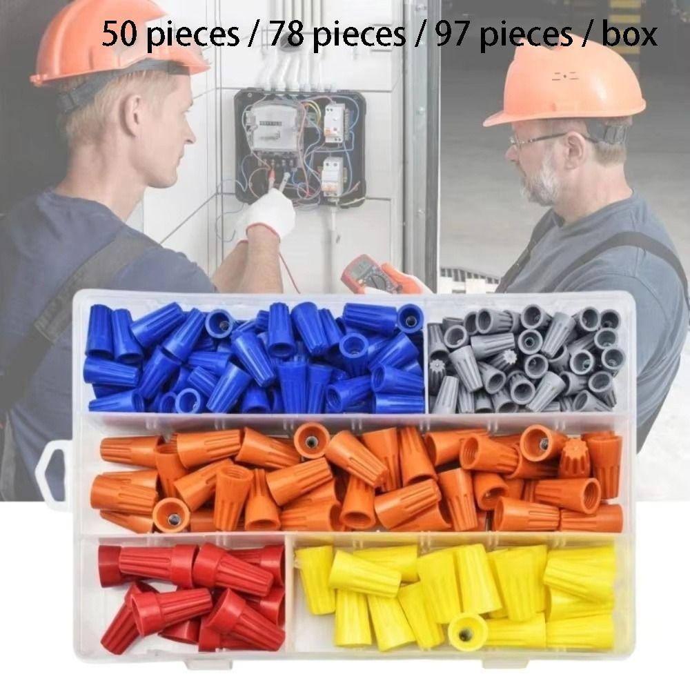 Colorful Boxed Insulated Wire Connectors Quick Connection Electrical Connectors  Electrical Work