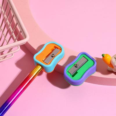 Colorful Single Hole Pencil Sharpener Eyebrow Pencil Sharpener Stationery For Office Student