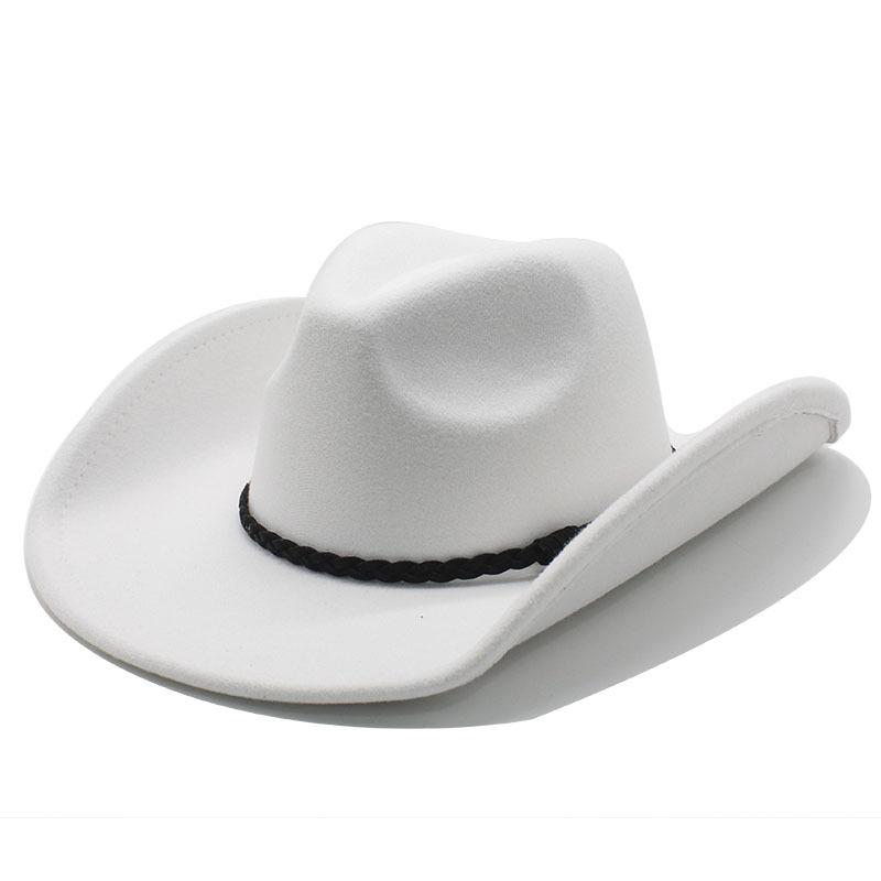 Kovbojský klobouk Felt Top Hat Western Gentleman'S Hat Felt Hat Jazz Hat Pánský zimní klobouk